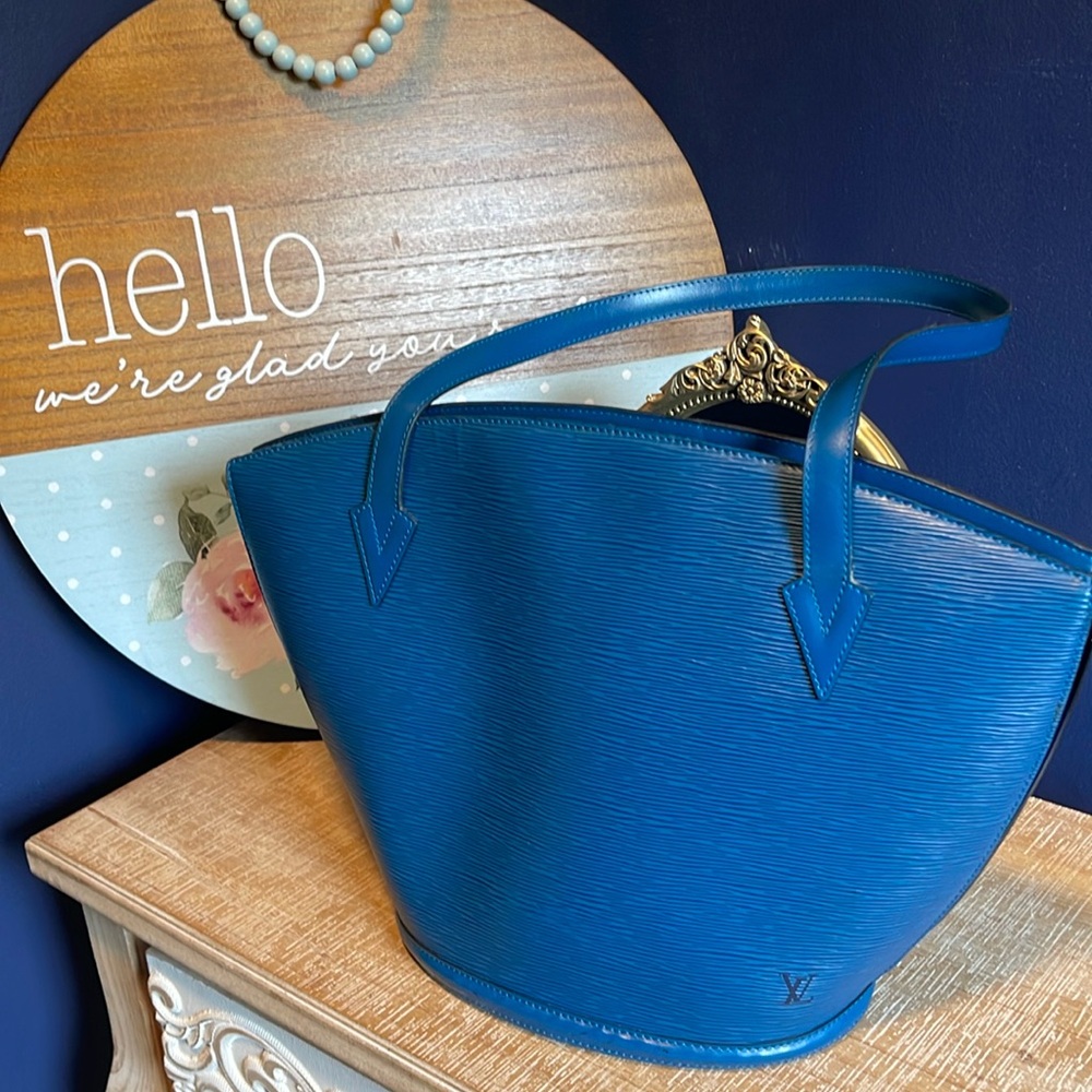 Louis Vuitton Blue Epi St Jacques - Picture 1 of 13